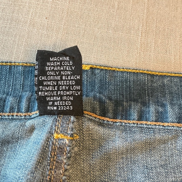 New York & Company Light Blue Flare Jeans - Picture 4 of 5